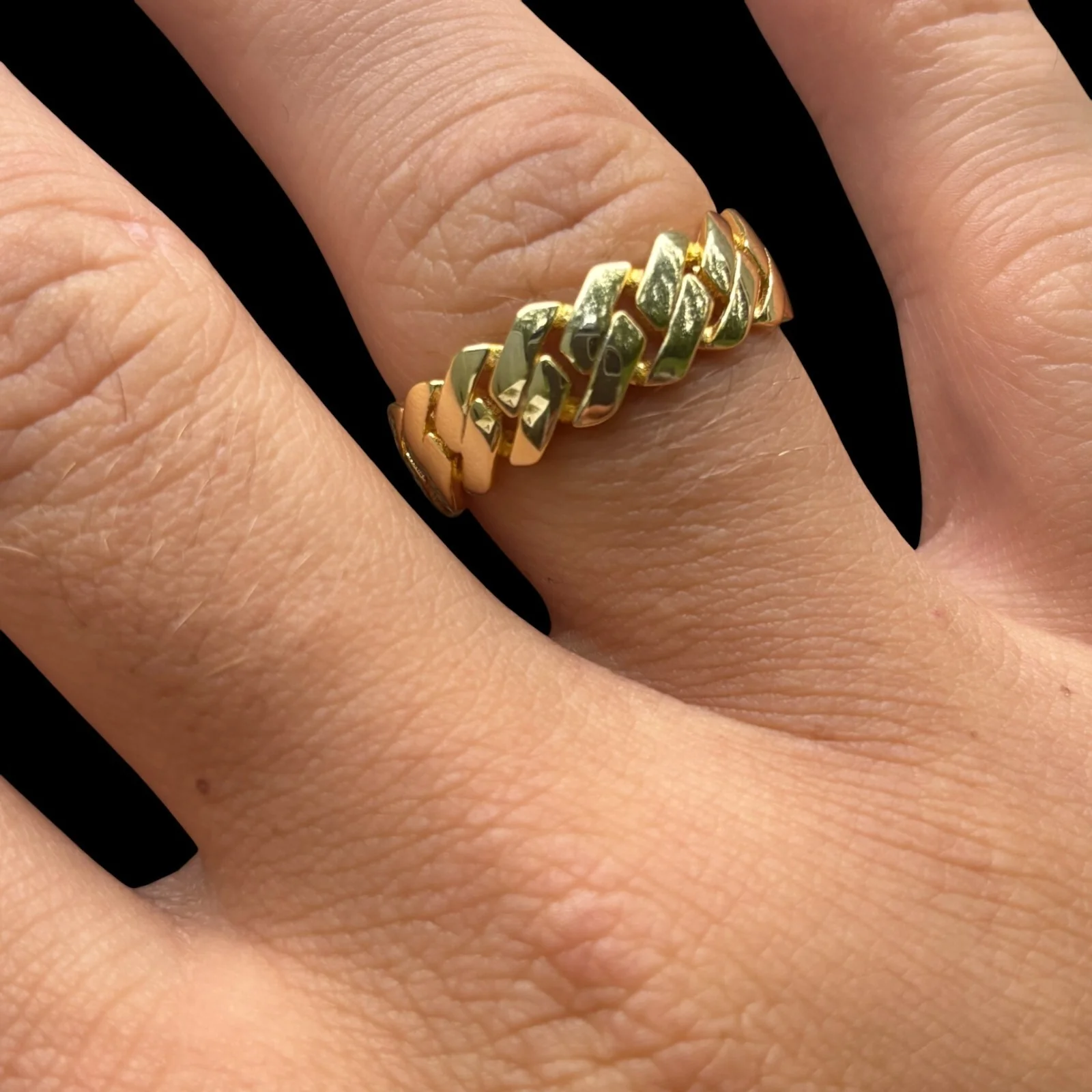 925 Sterling Silver Prong Cuban Ring - Image 10