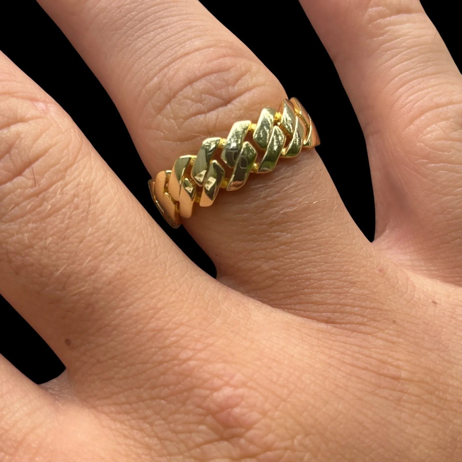 925 Sterling Silver Prong Cuban Ring - Image 11