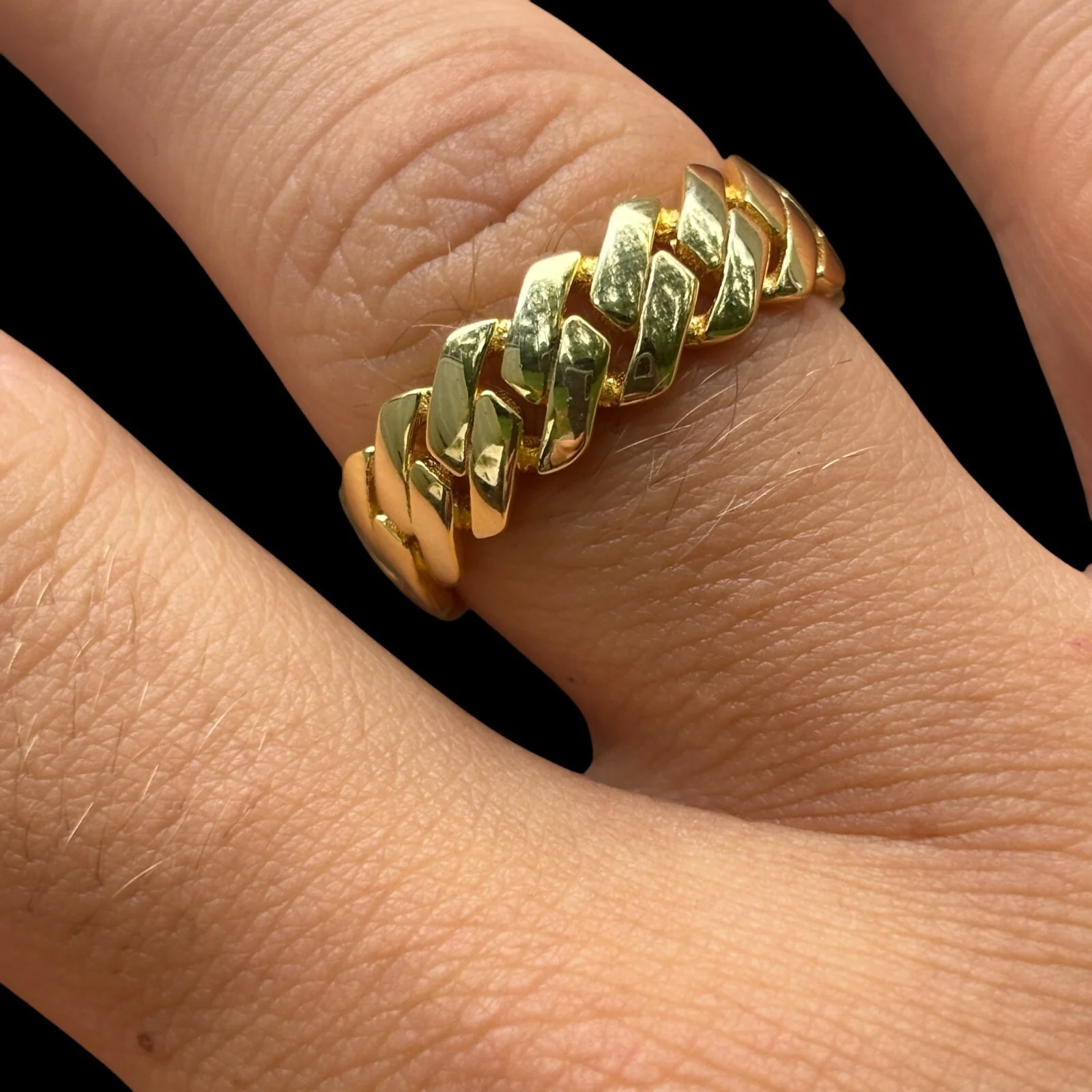 925 Sterling Silver Prong Cuban Ring - Image 12