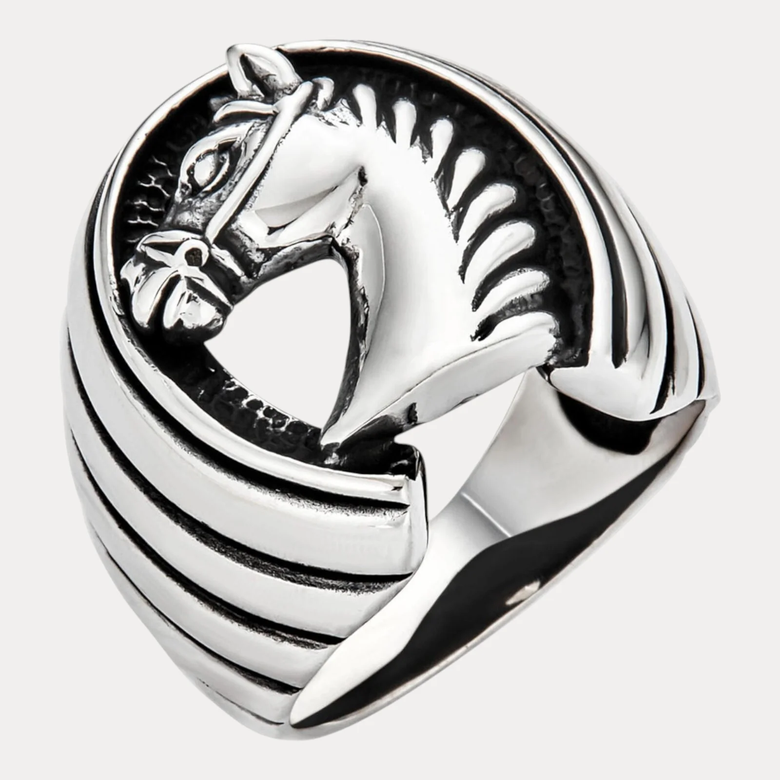 925 Sterling Silver Horseshoe Ring
