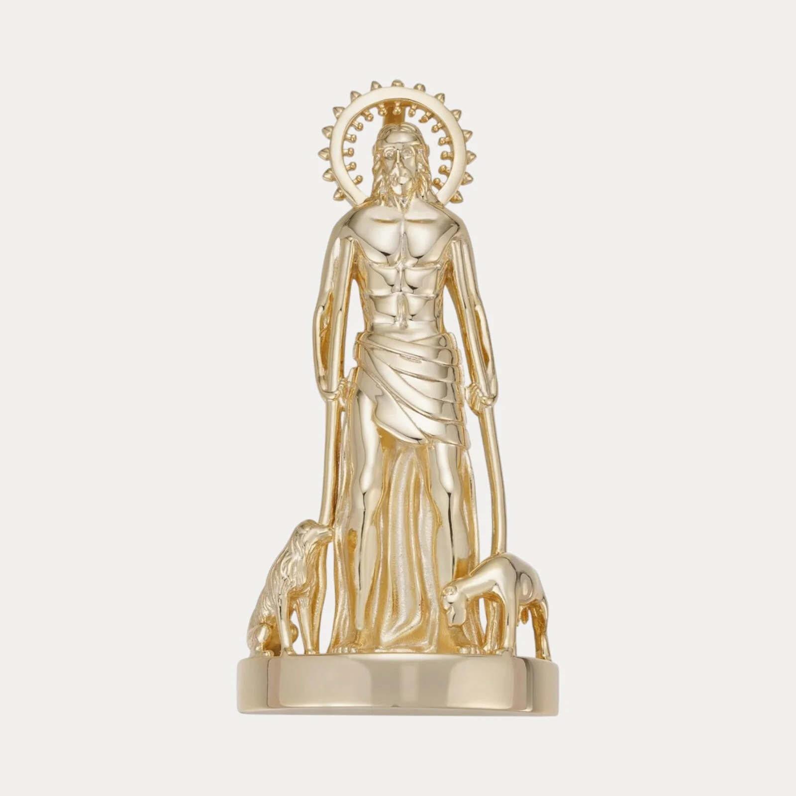 925 Sterling Silver St Lazarus San Lazaro Pendant - Medium - Image 2