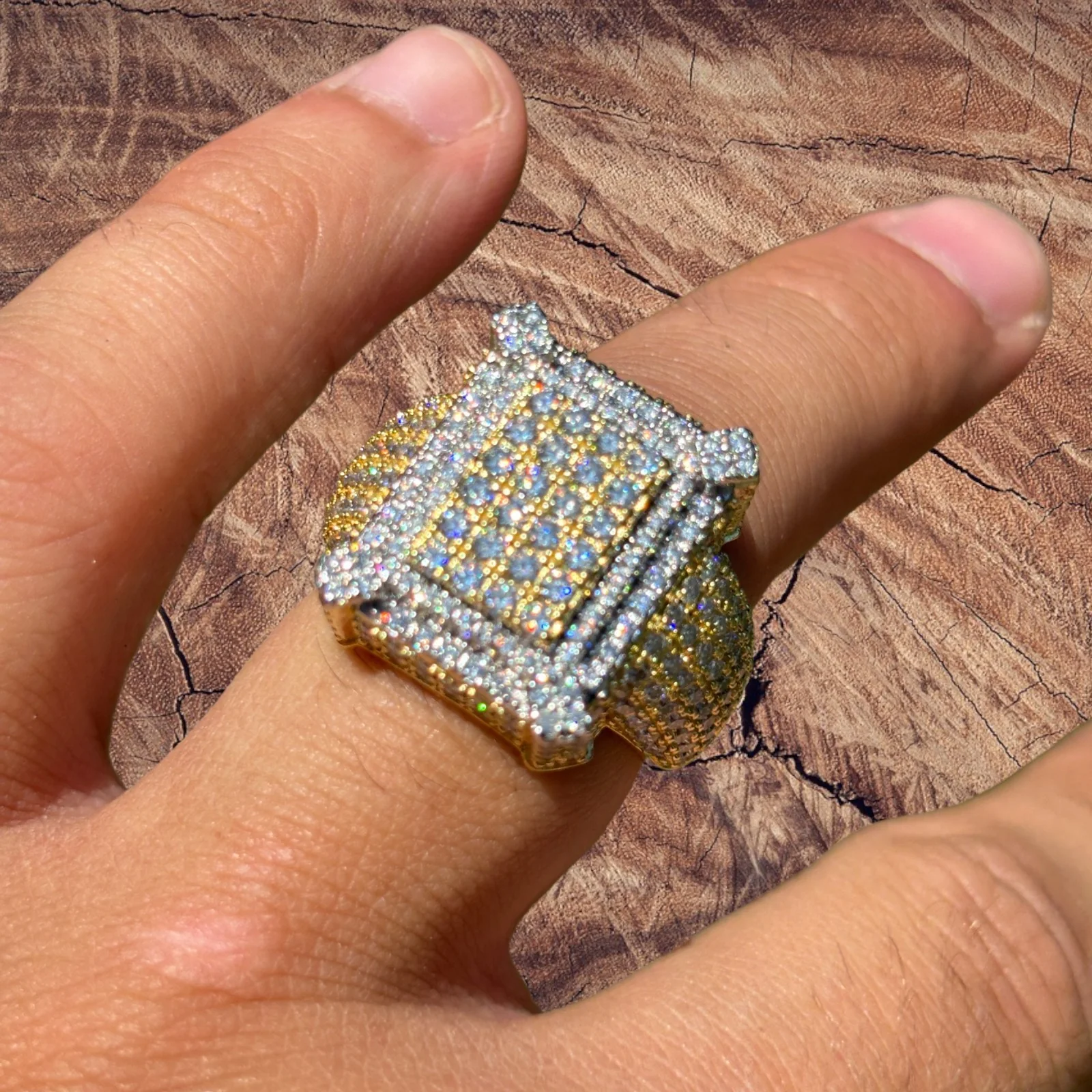 925 Sterling Silver Moissanite Cluster Ring - Image 14