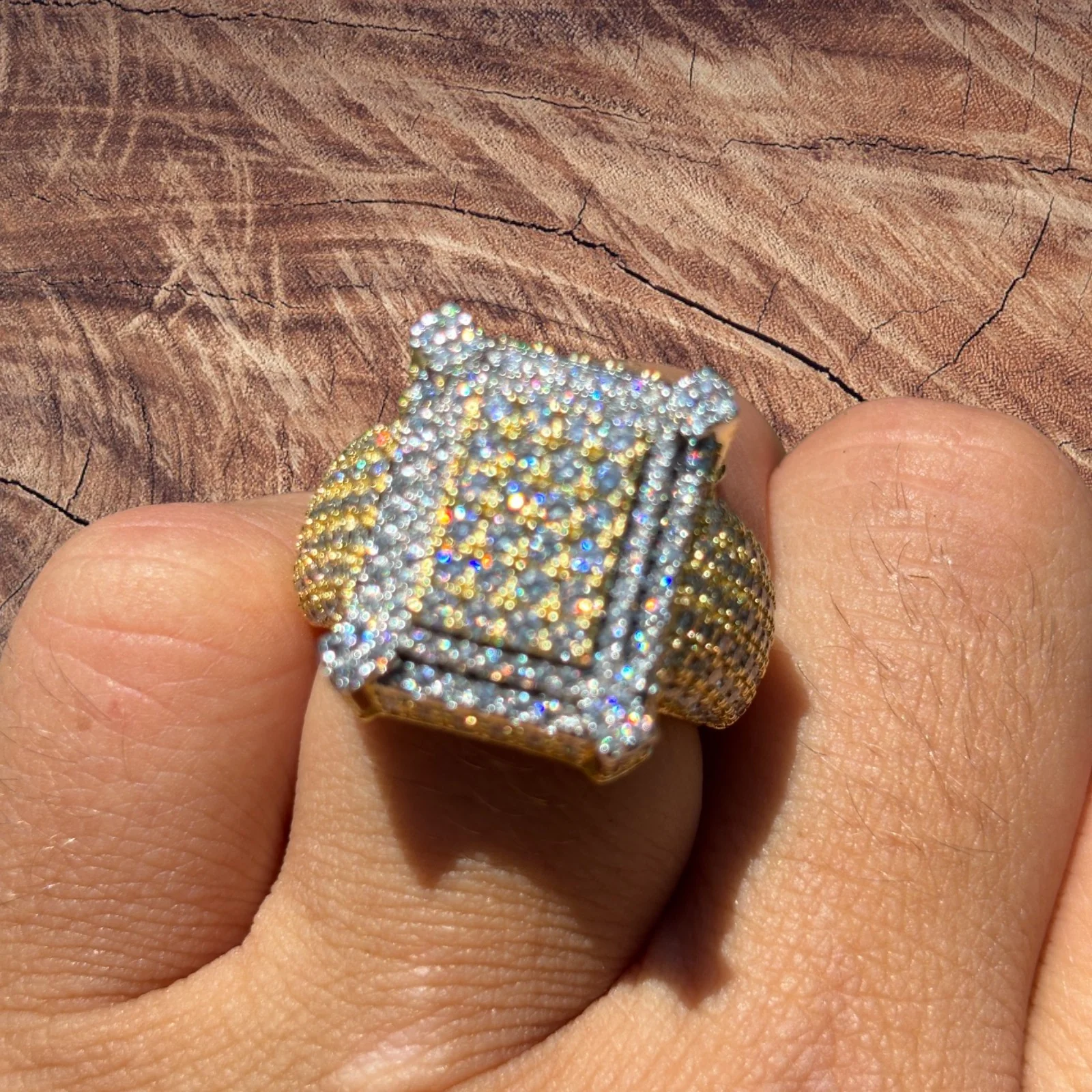 925 Sterling Silver Moissanite Cluster Ring - Image 15