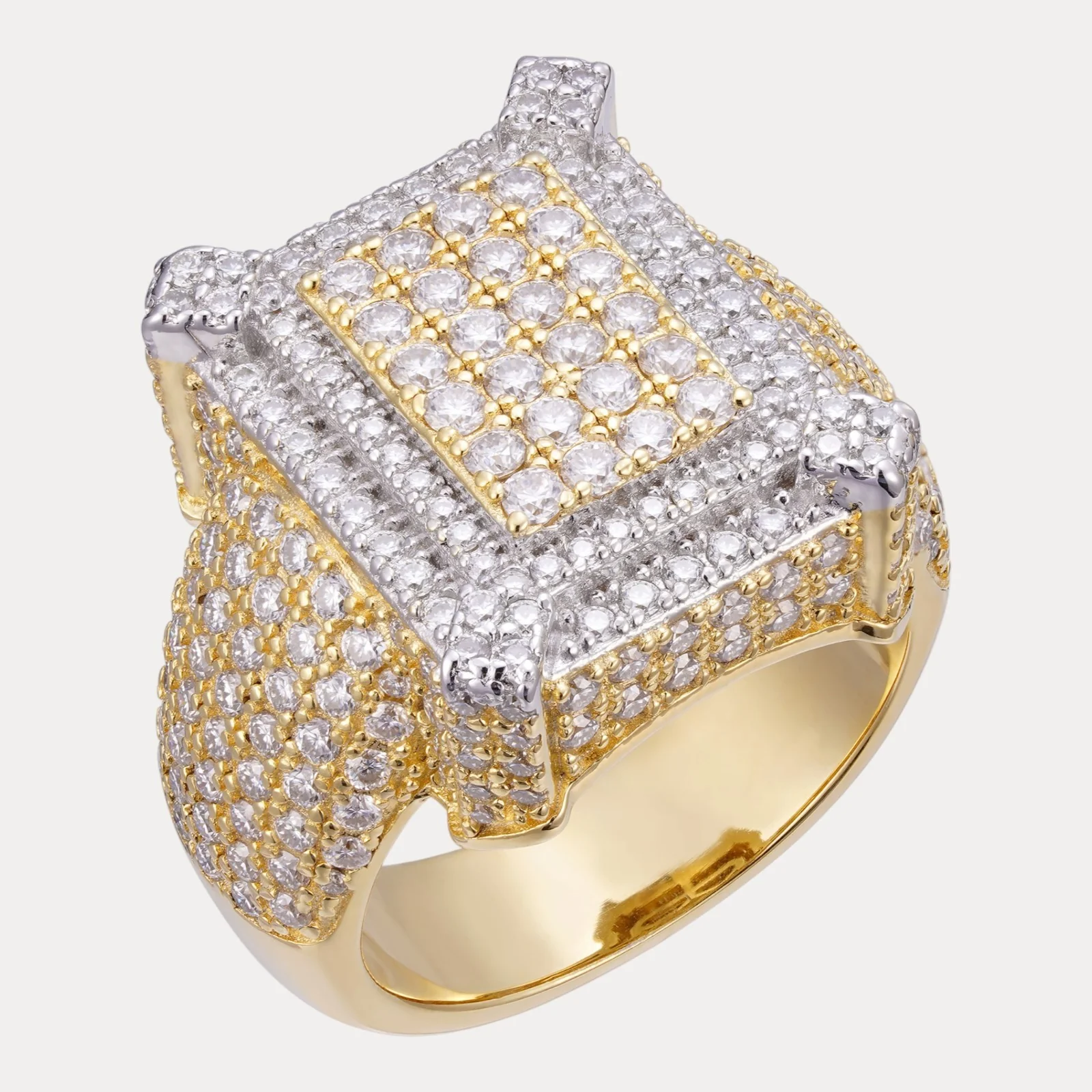 925 Sterling Silver Moissanite Cluster Ring - Image 2