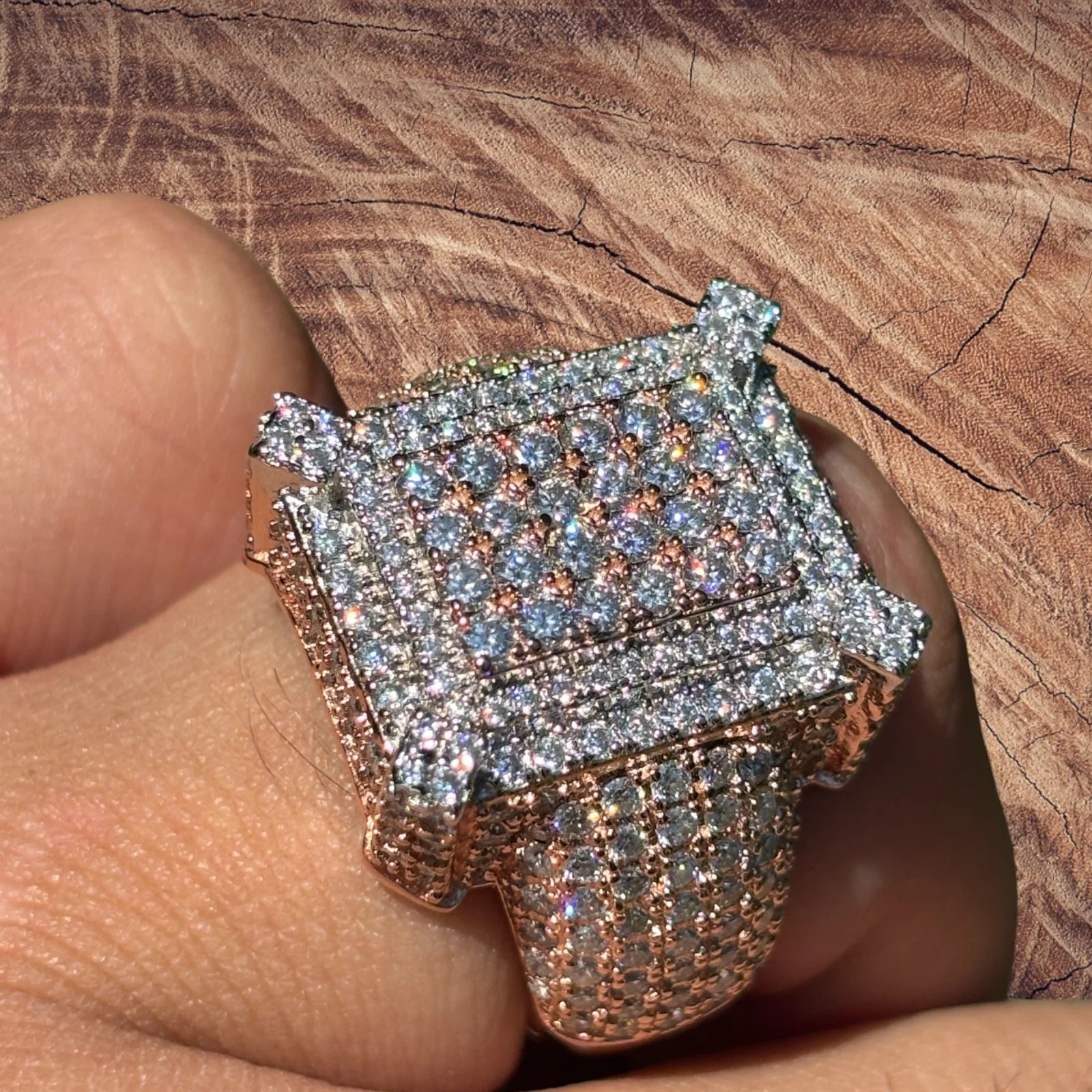 925 Sterling Silver Moissanite Cluster Ring - Image 22