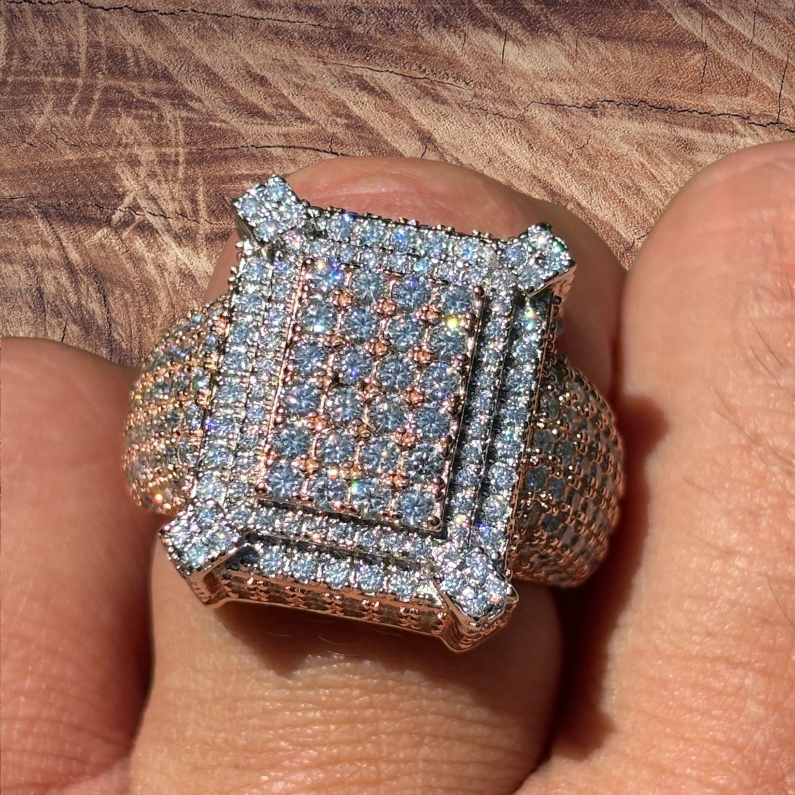 925 Sterling Silver Moissanite Cluster Ring - Image 23