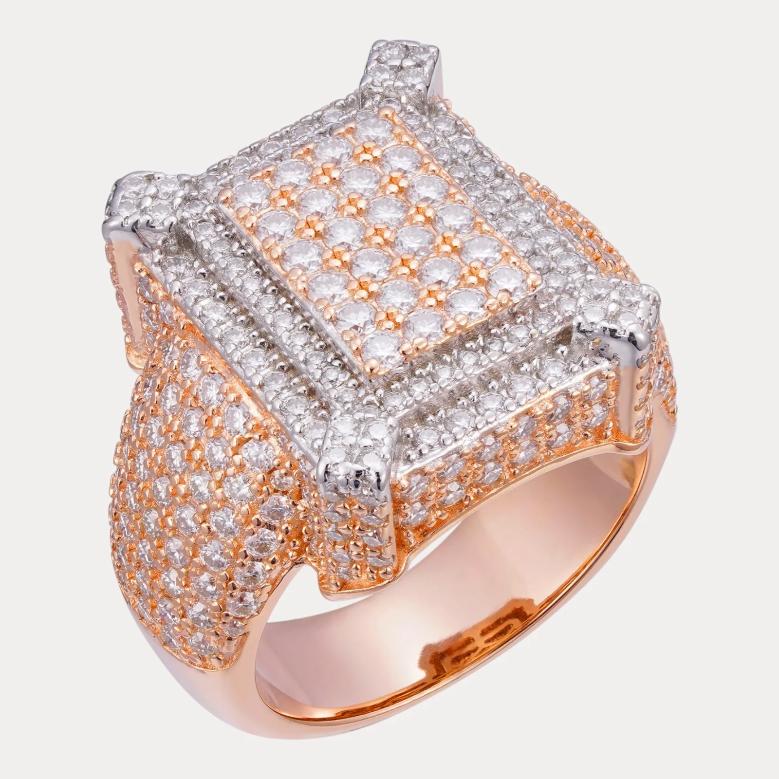 925 Sterling Silver Moissanite Cluster Ring - Image 3