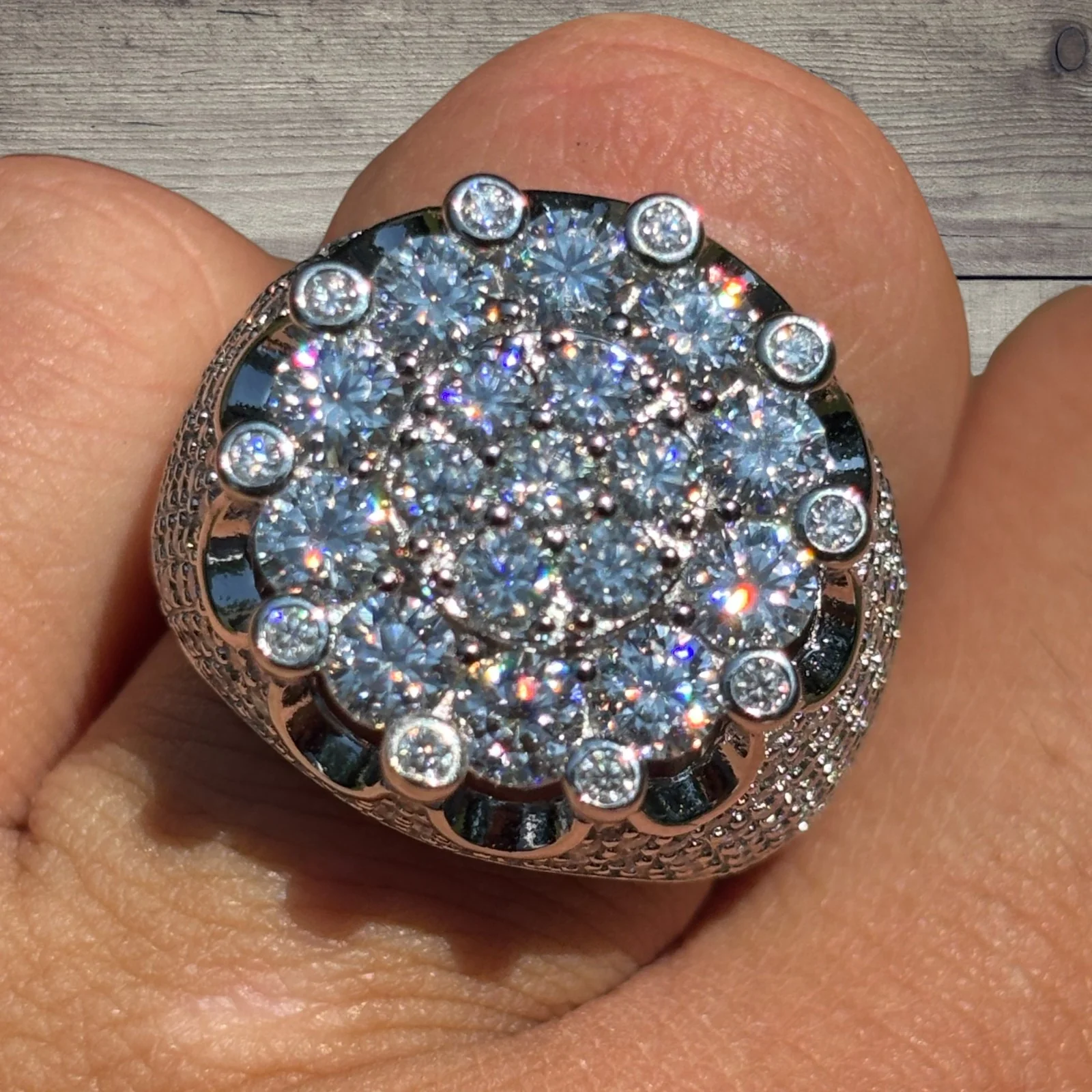 925 Sterling Silver Moissanite Royalty Ring - Image 10