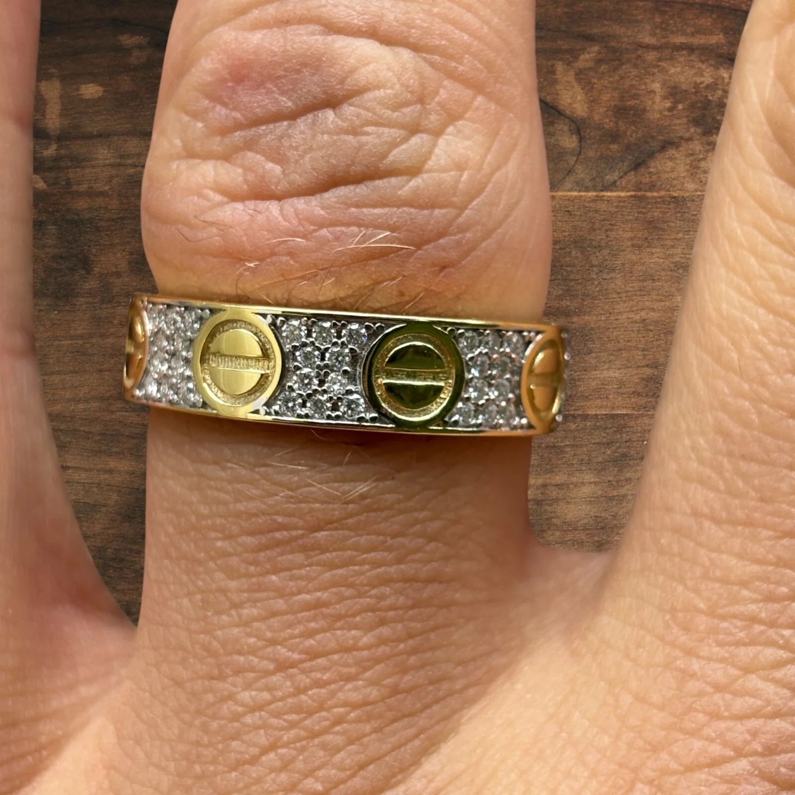 925 Sterling Silver Love Ring With Moissanite - Image 10