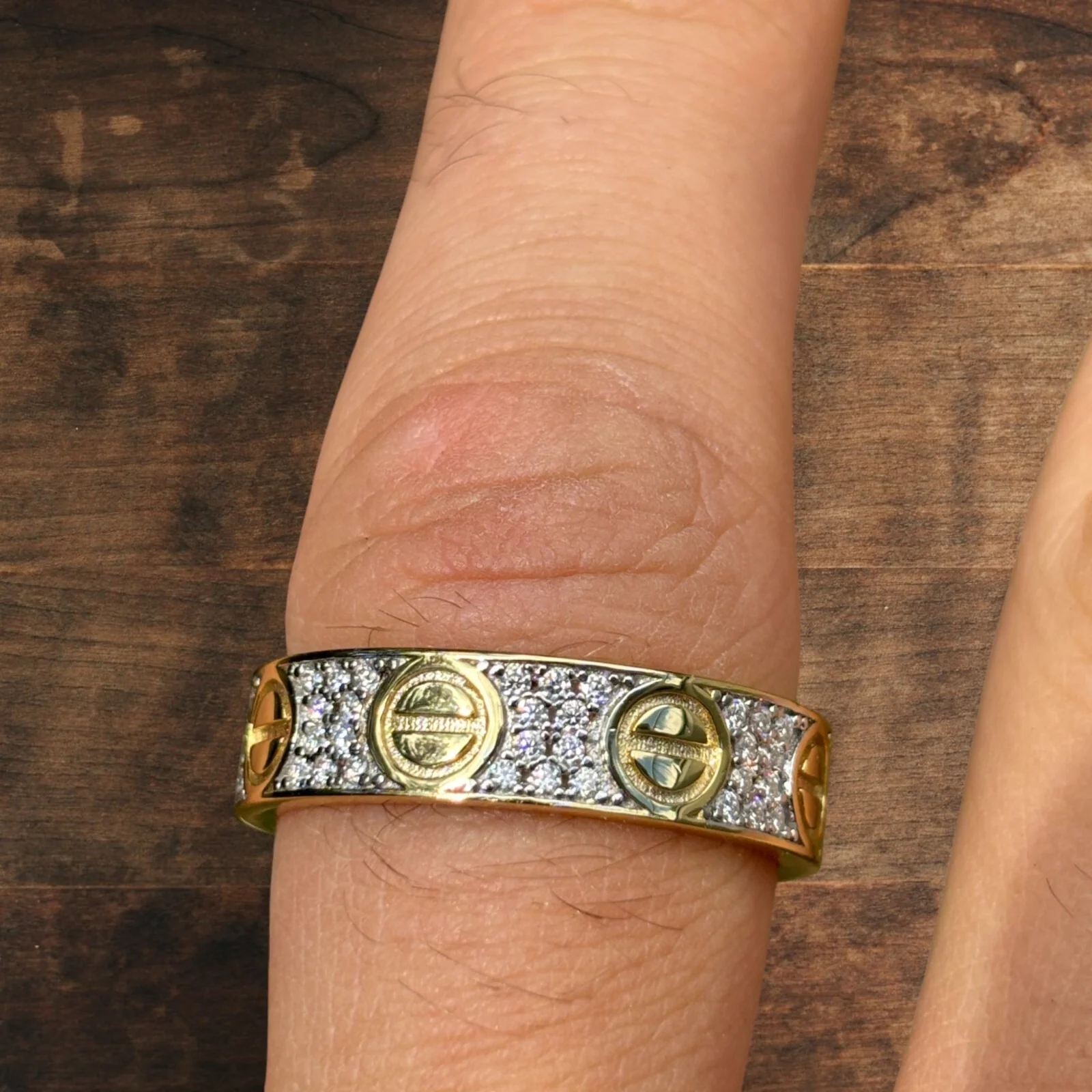 925 Sterling Silver Love Ring With Moissanite - Image 12
