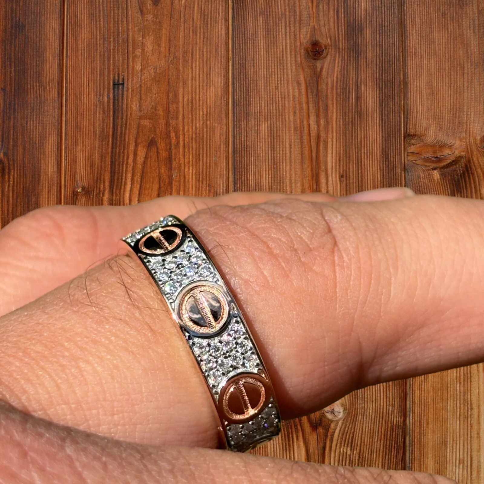 925 Sterling Silver Love Ring With Moissanite - Image 15