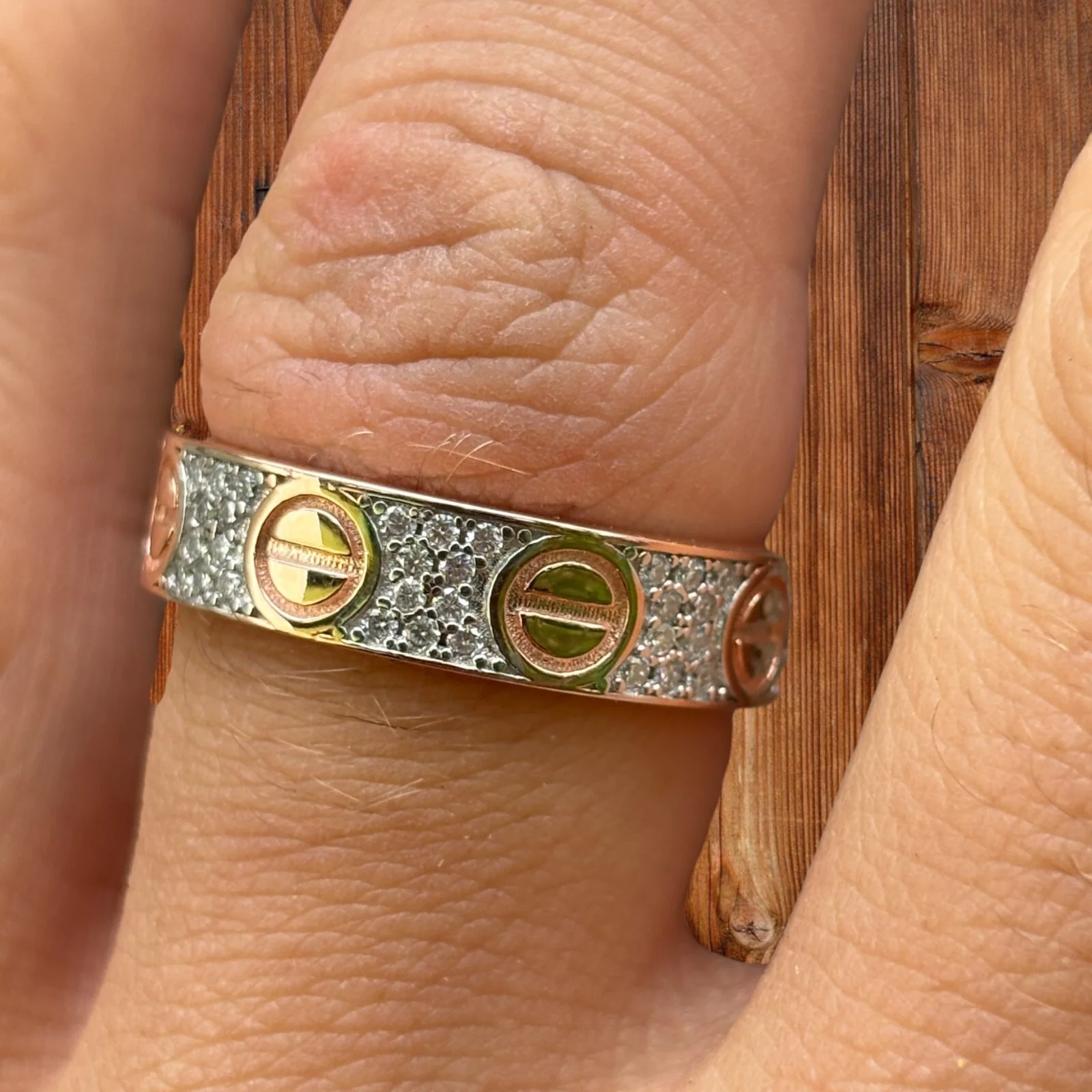 925 Sterling Silver Love Ring With Moissanite - Image 17