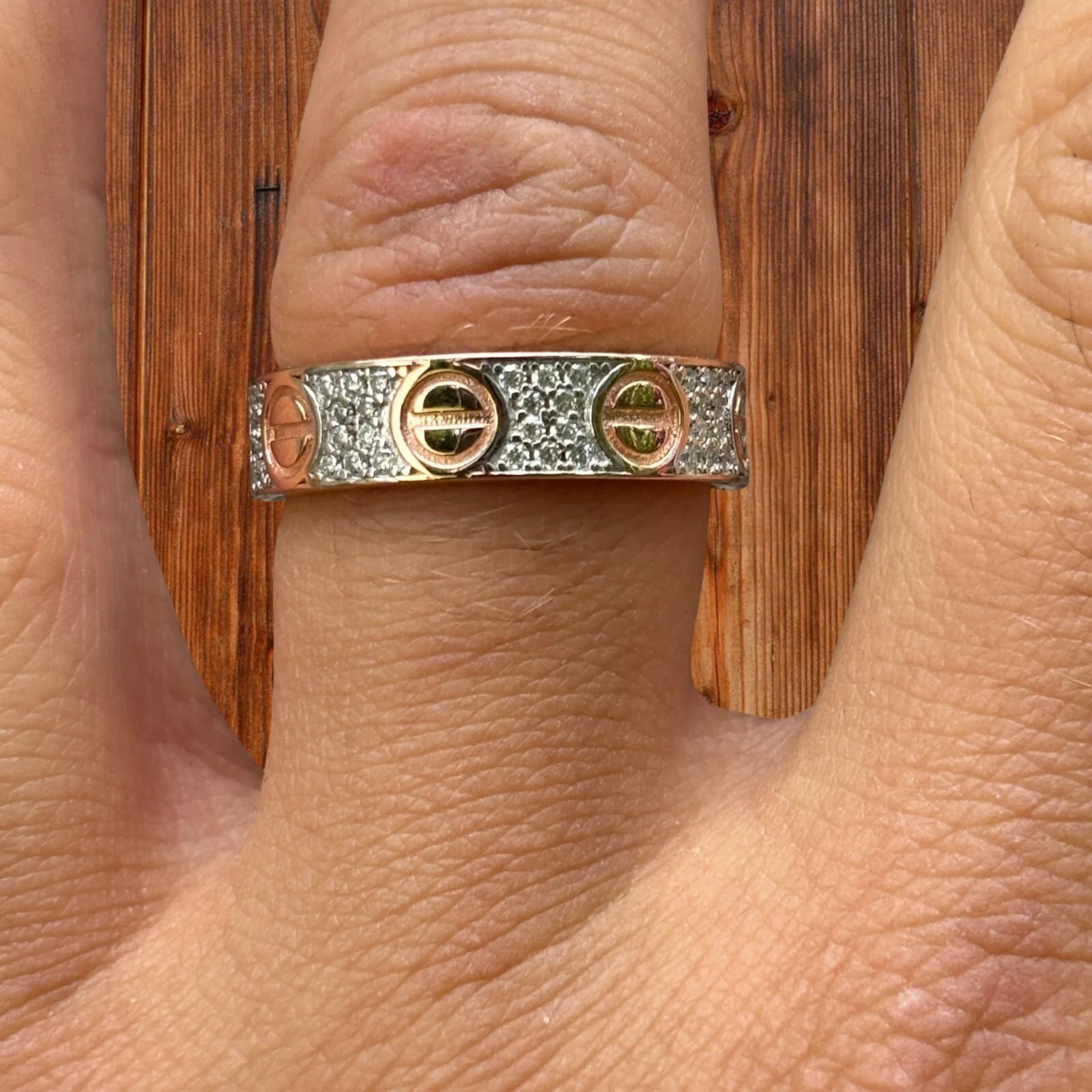 925 Sterling Silver Love Ring With Moissanite - Image 18