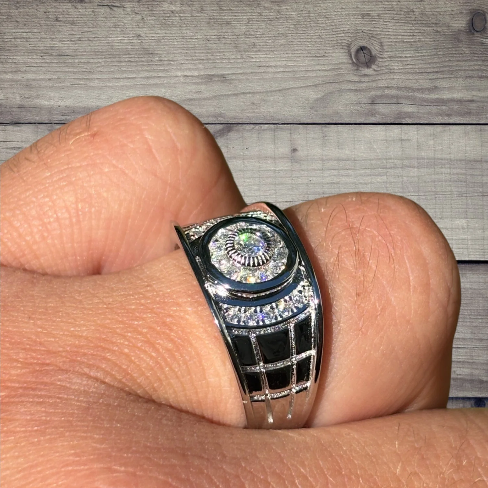 925 Sterling Silver Round Classic Ring With Moissanite - Image 6