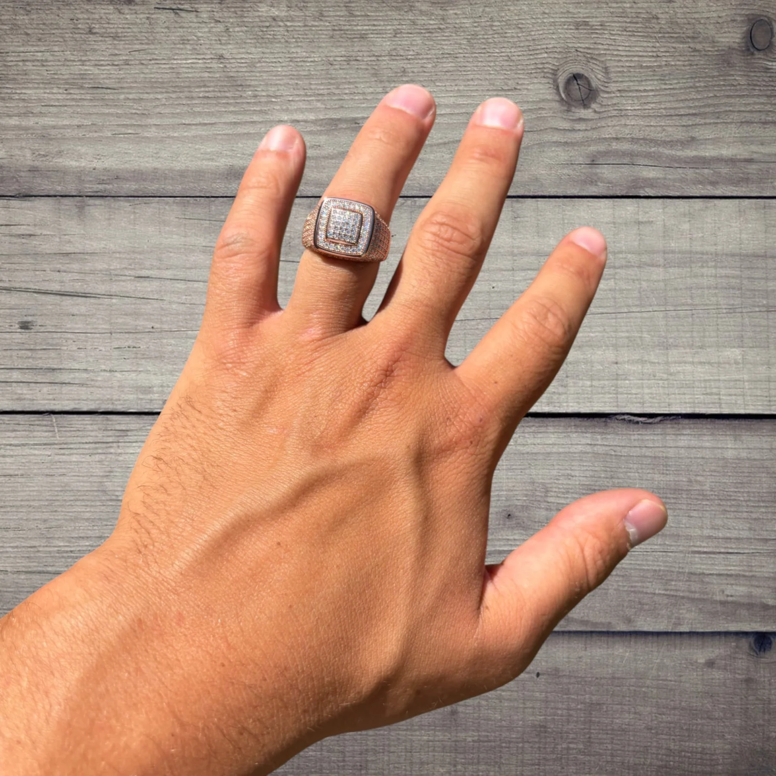 925 Sterling Silver Moissanite Square Ring - Image 21