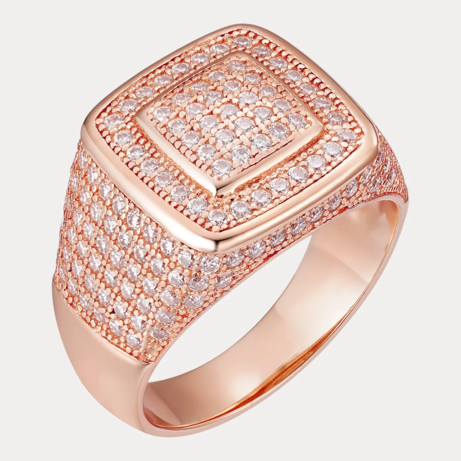 925 Sterling Silver Moissanite Square Ring - Image 3