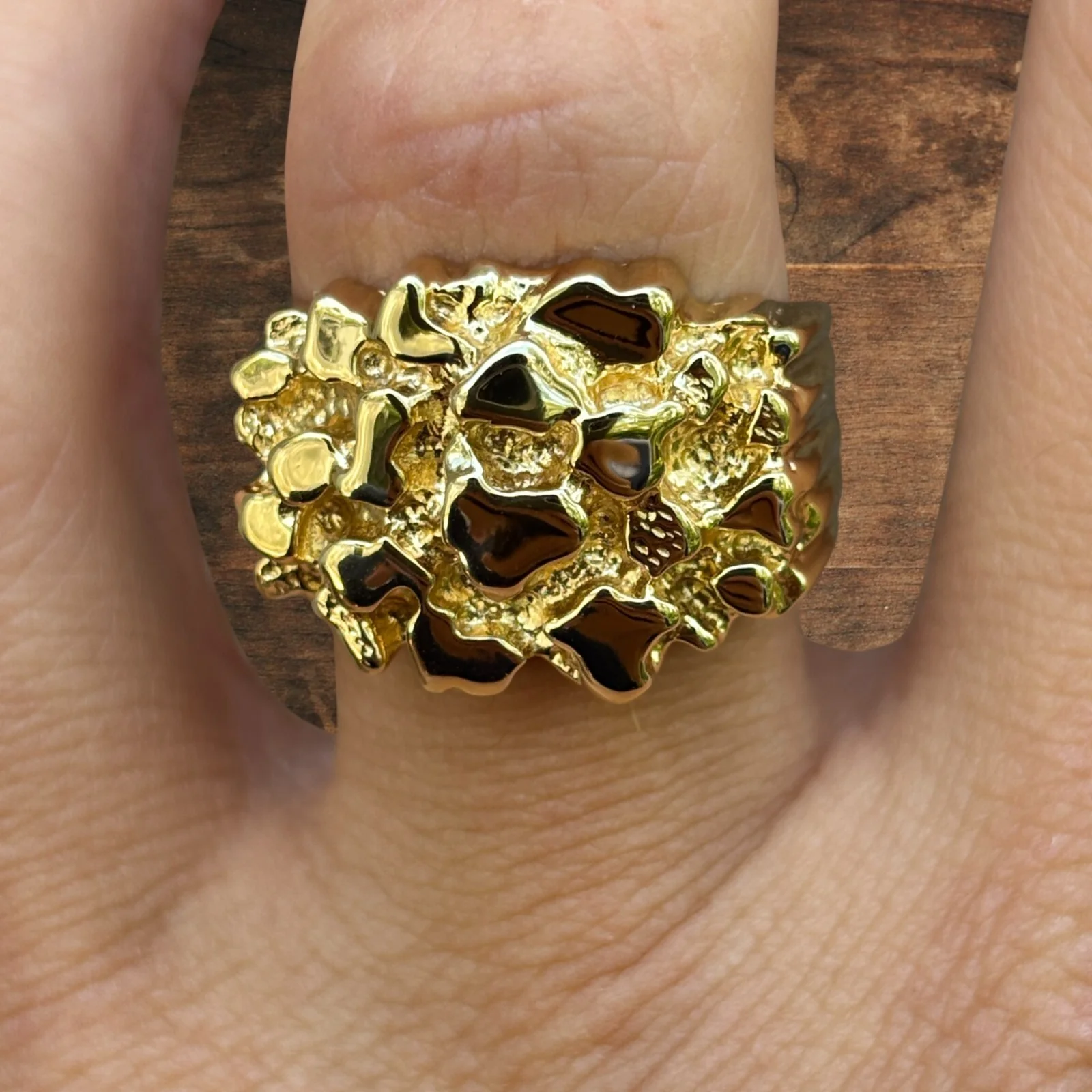 925 Sterling Silver Nugget Ring - Image 11