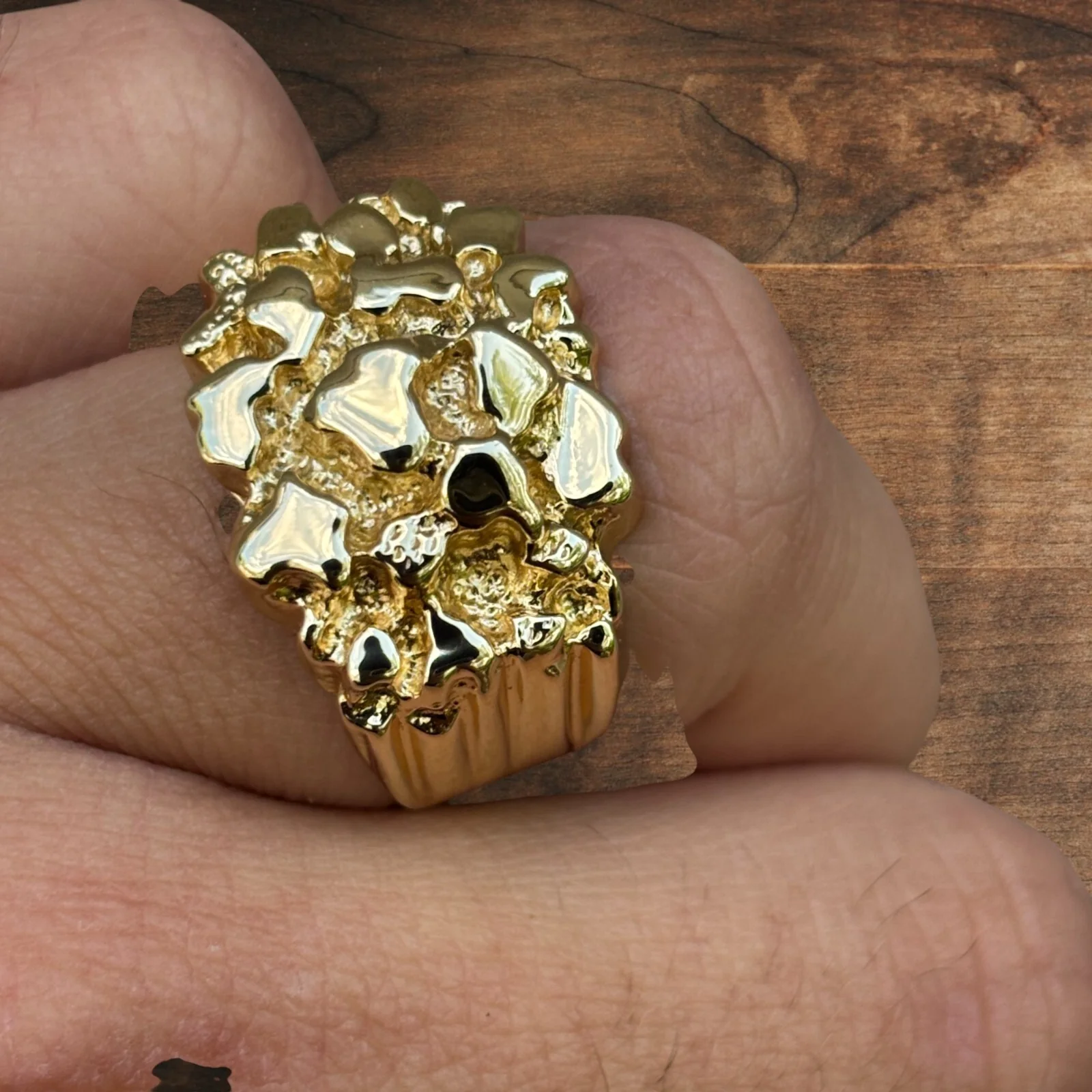 925 Sterling Silver Nugget Ring - Image 12
