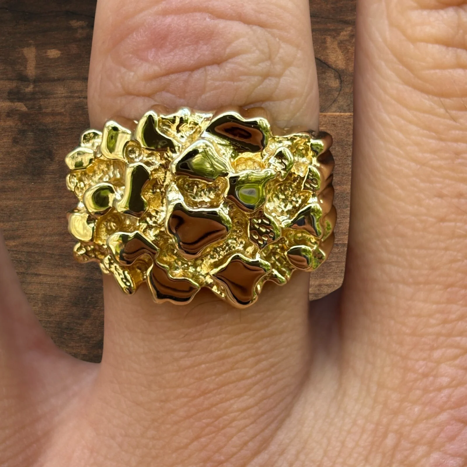 925 Sterling Silver Nugget Ring - Image 13