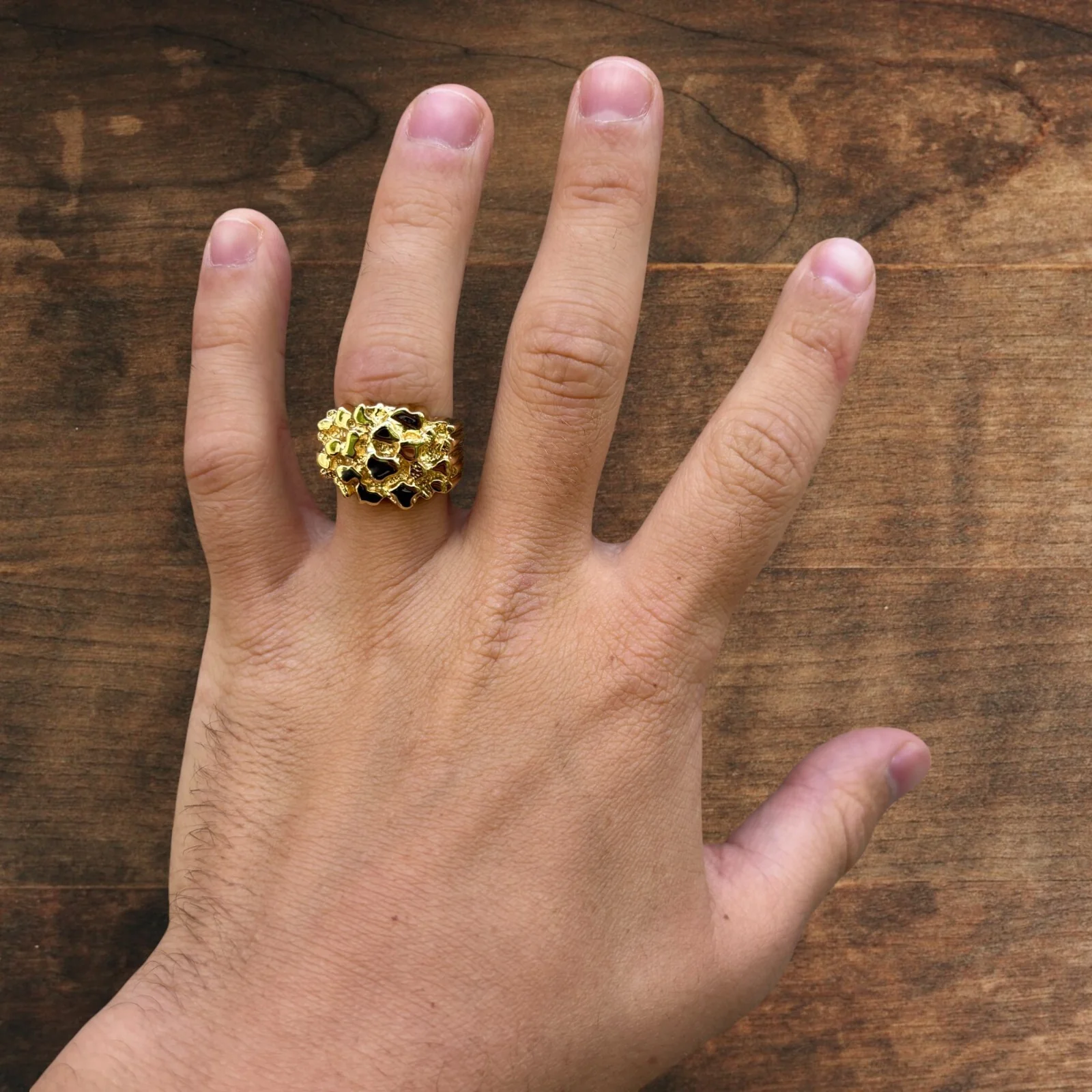 925 Sterling Silver Nugget Ring - Image 14