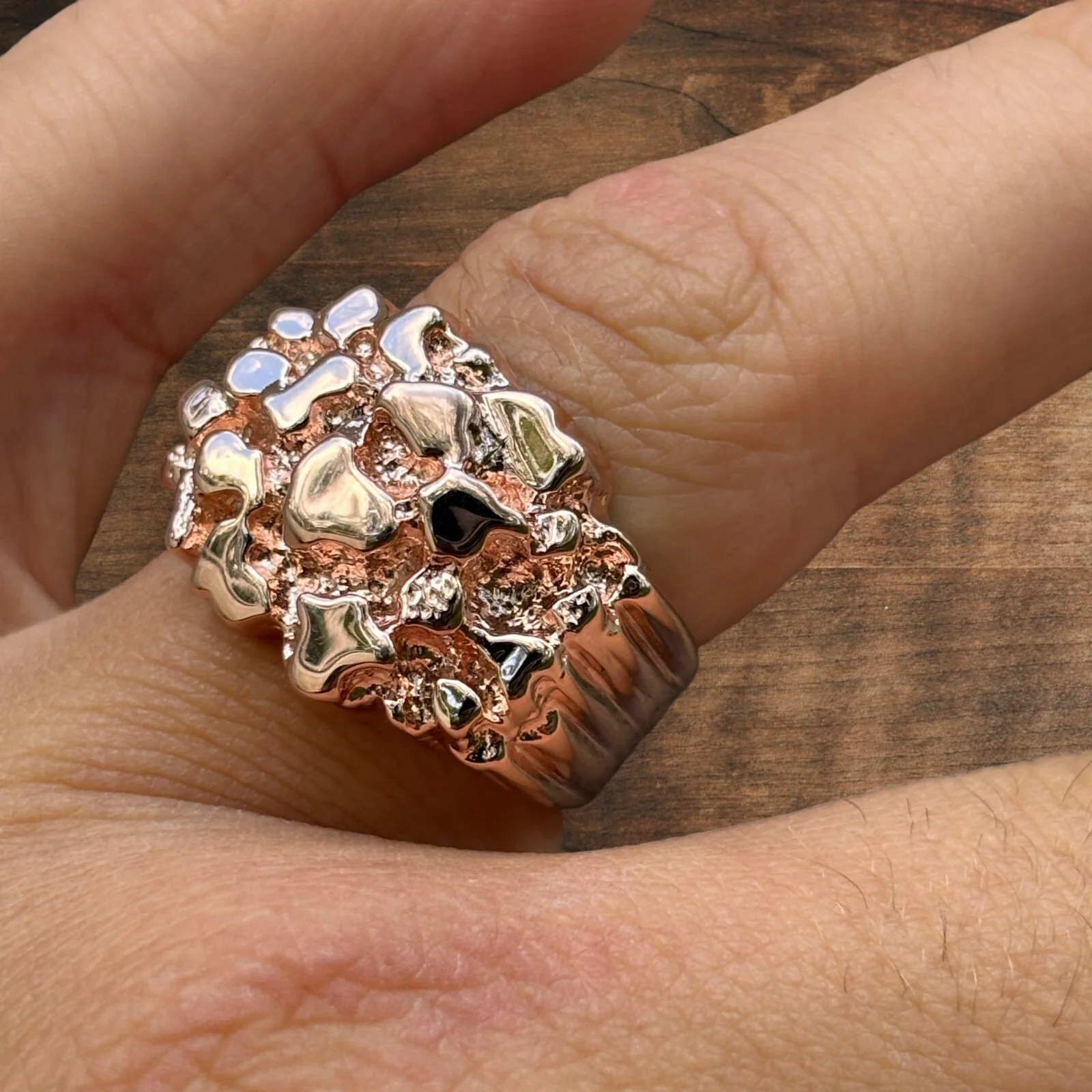 925 Sterling Silver Nugget Ring - Image 15