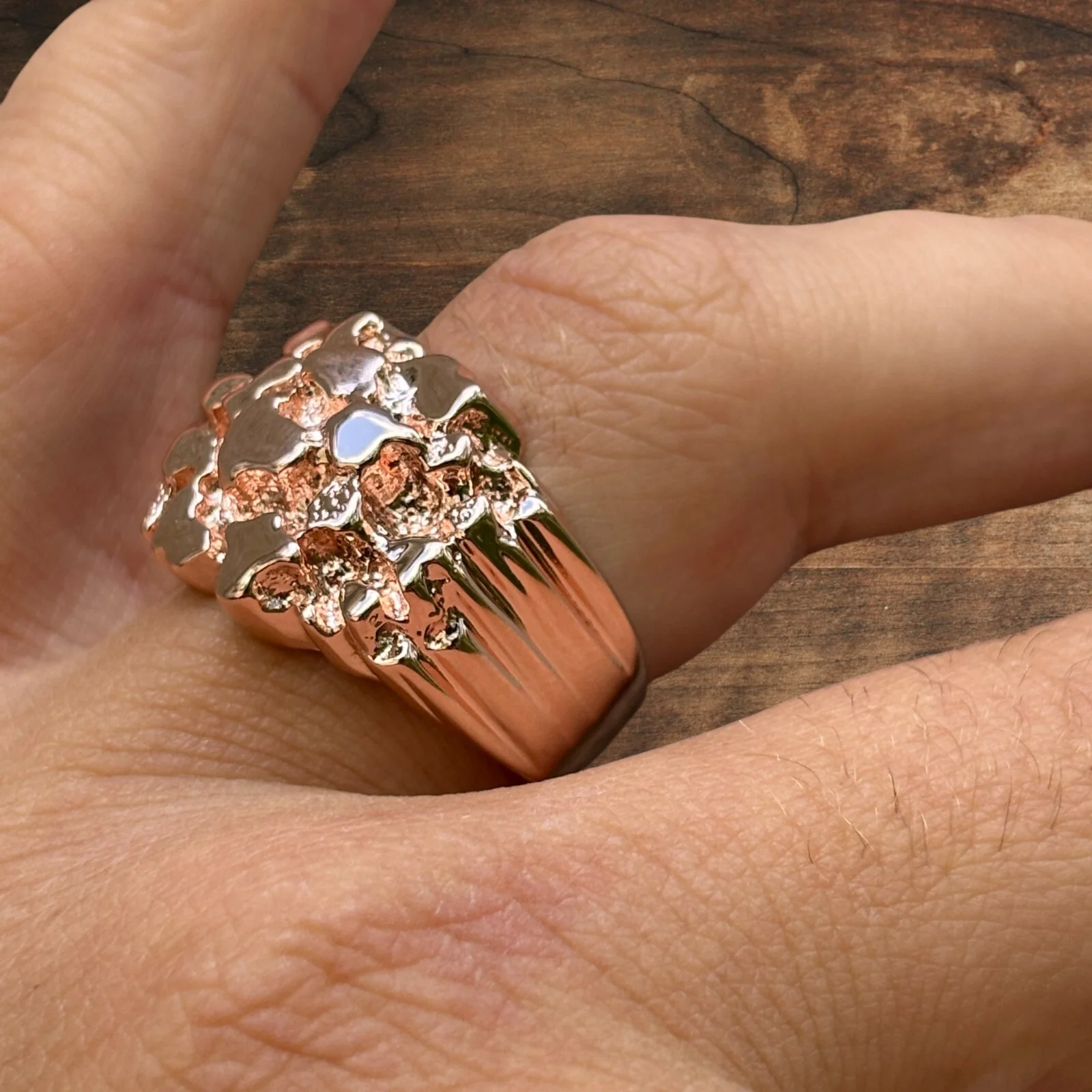 925 Sterling Silver Nugget Ring - Image 17