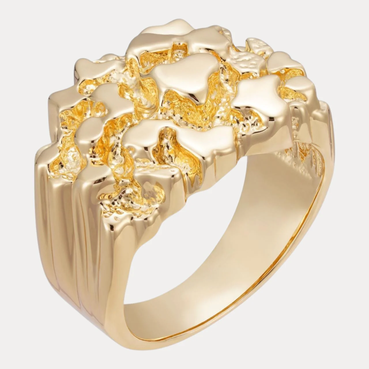 925 Sterling Silver Nugget Ring - Image 2