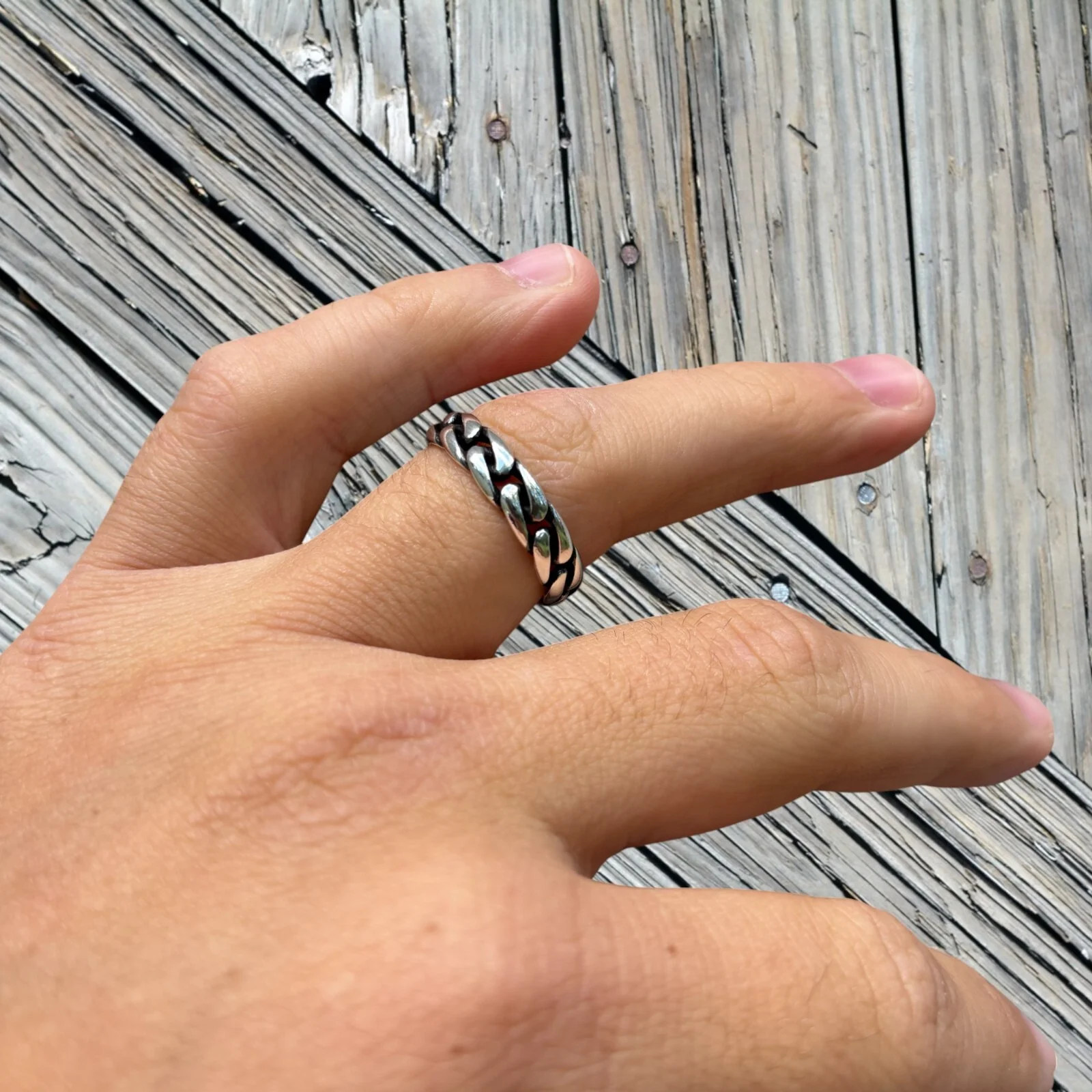 925 Sterling Silver Miami Cuban Ring - Image 3