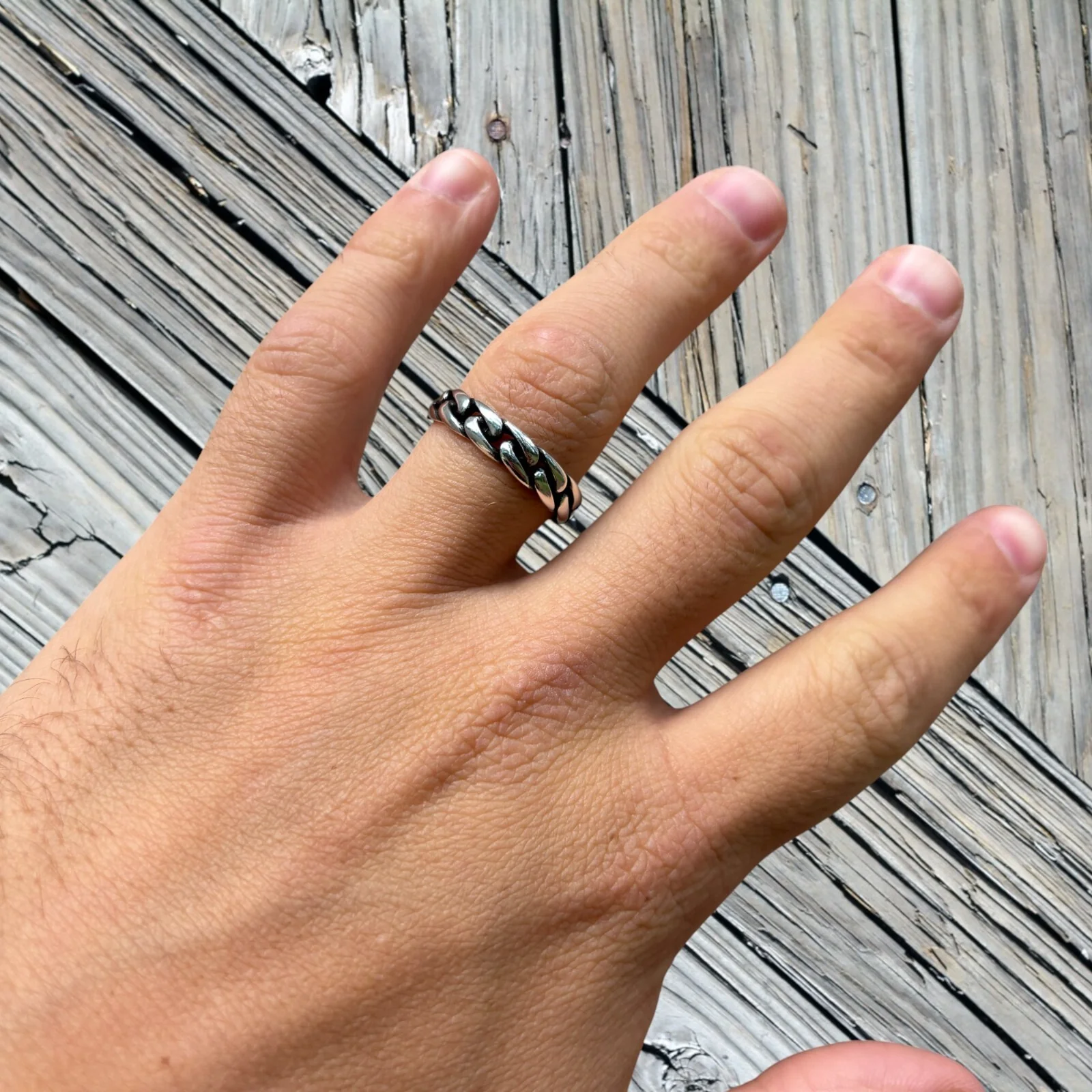 925 Sterling Silver Miami Cuban Ring - Image 5