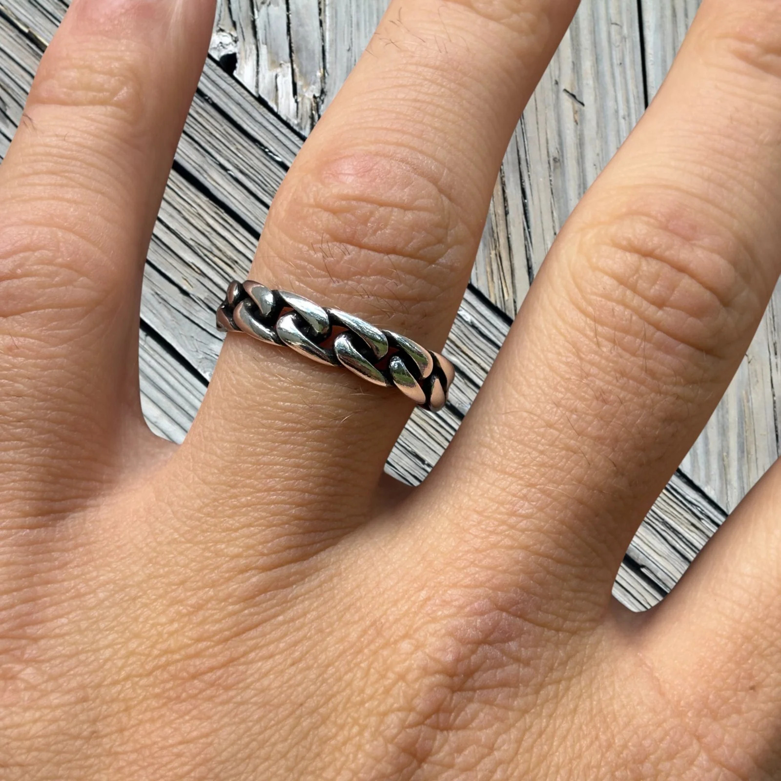 925 Sterling Silver Miami Cuban Ring - Image 6
