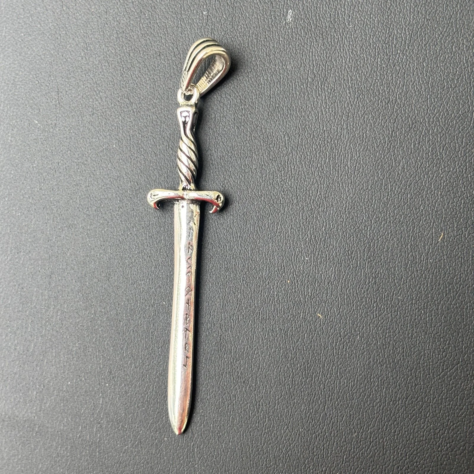 925 Sterling Silver Gladiator Sword Pendant - Image 4