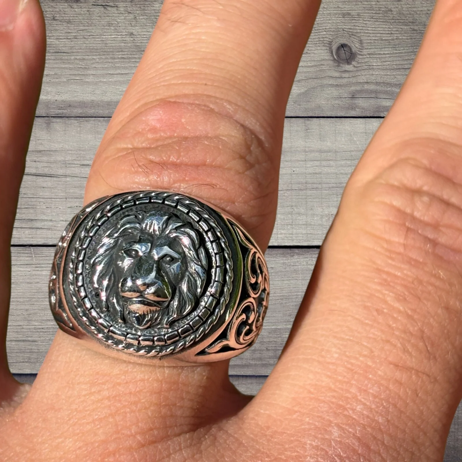 925 Sterling Silver Lion Ring - Image 4