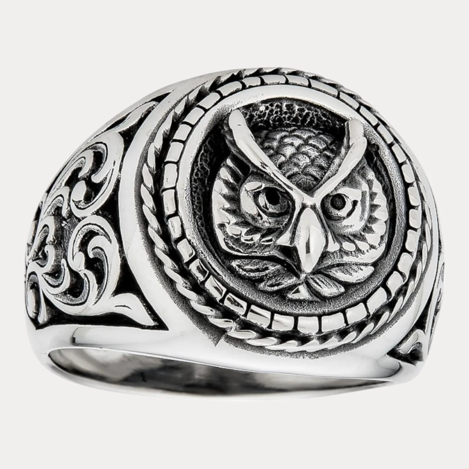 925 Sterling Silver Owl Ring