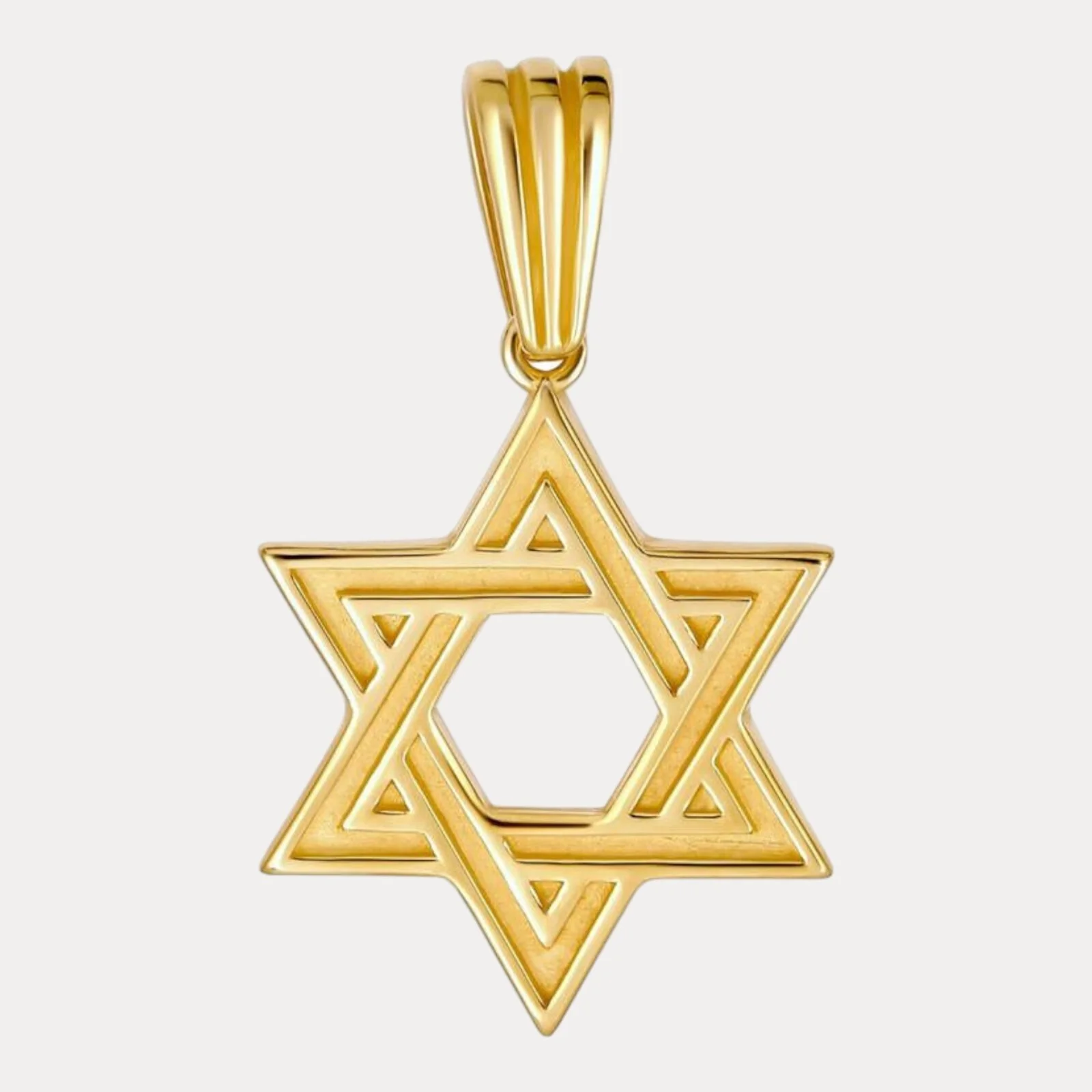 925 Sterling Silver Plain Star of David Pendant - Image 2