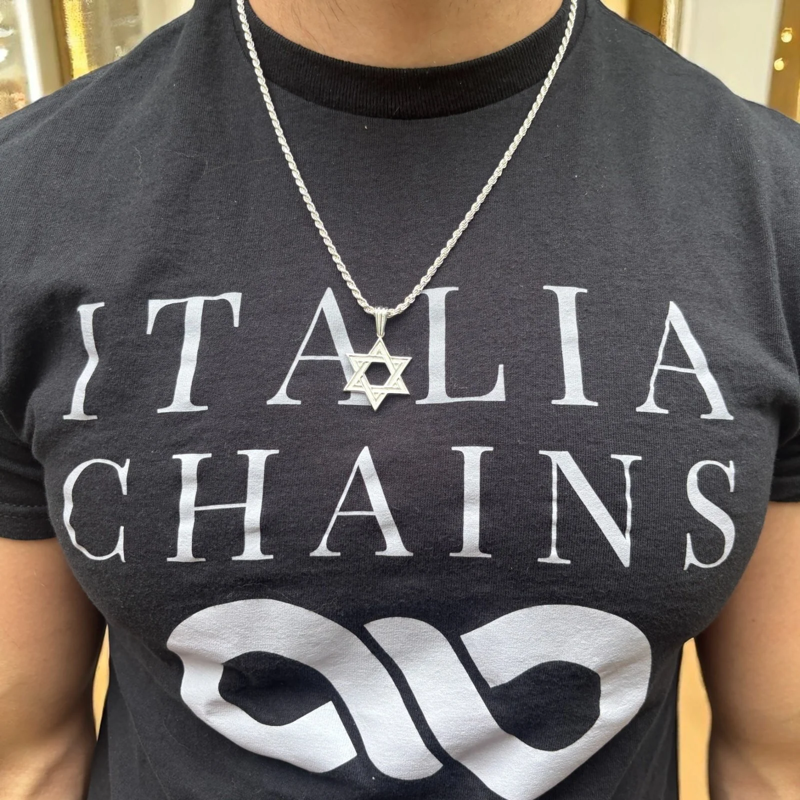 925 Sterling Silver Plain Star of David Pendant - Image 8