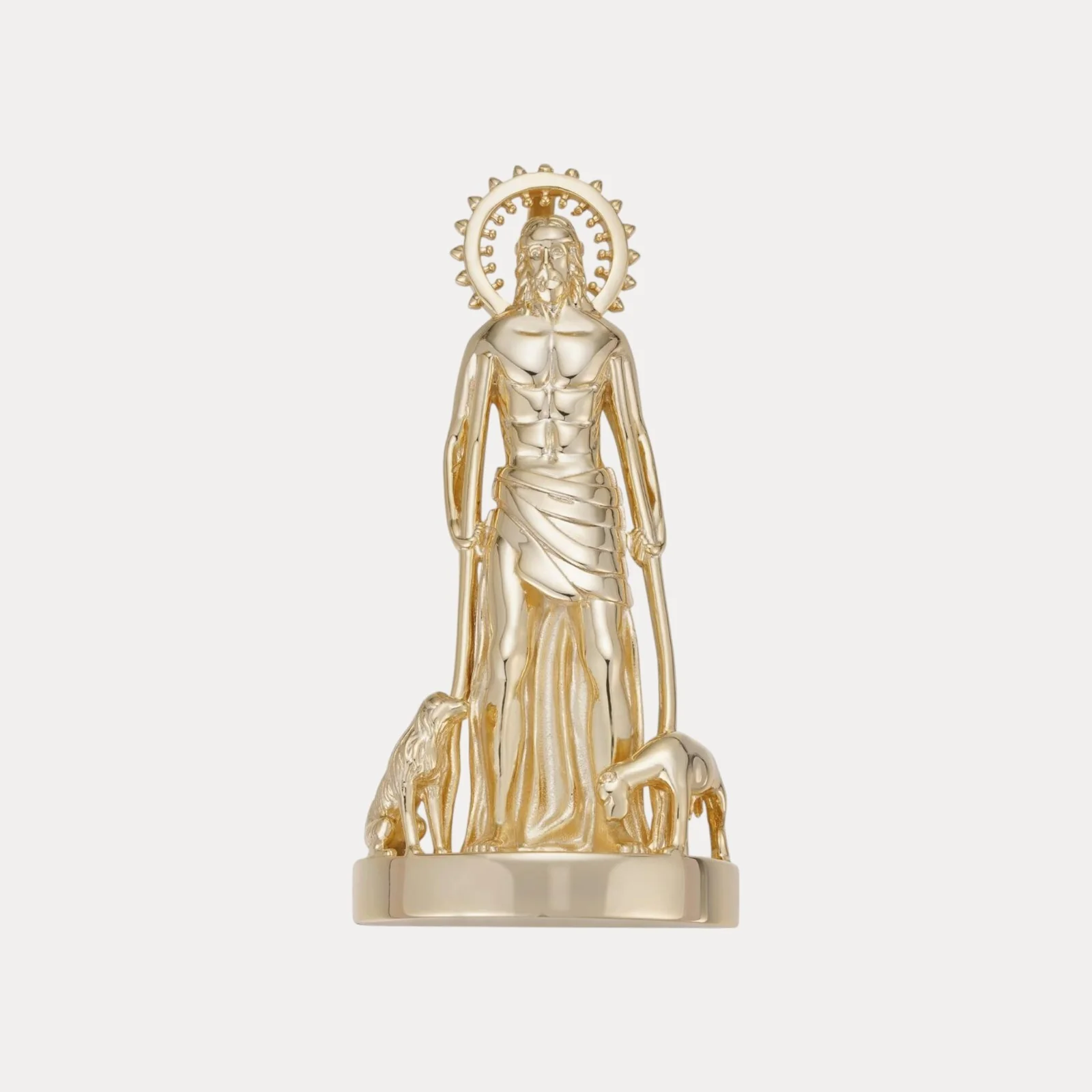 925 Sterling Silver St Lazarus San Lazaro Pendant - Small - Image 2